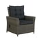 Alaterre Furniture Asti All-Weather Wicker Outdoor Recliner with Cushion and 15" Ottoman with Cushion AWWF03FF - alternate 3